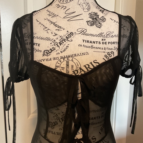 NWOT Mesh Corset Robe by Urban Outfitters - Picture 7 of 16